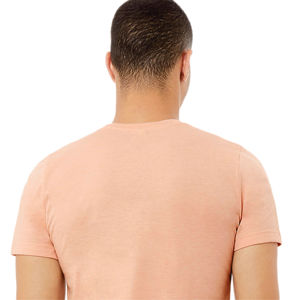 52% Airlume Combed and <b>Ring</b> Spun Cotton 48% Poly 32 Single 4.2 oz Heather Peach Unisex CVC Short Sleeve T-Shirt - Product Image 6