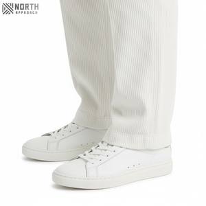 Pantalones de pana marrón personalizados de alta calidad, ropa de calle con bolsillo, pantalones holgados plisados de algodón Cargo, pantalones de hombre para hombre de invierno - Product Image 6