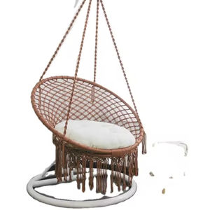 100% Cotton Handmade Macrame <b>Swing</b> Multi-Color Bohemian Style MOVABLE Rectangle Indoor/<b>Outdoor</b> Wall Decor Home Hanging Art - Product Image 1