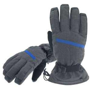 Gants de ski en cuir imperméables avec doublure chauffante, équipement de sport d'hiver en plein air, compatibles avec les écrans tactiles pour le snowboard et le ski - Product Image 1