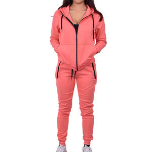 Survêtements à glissière complète pour femmes avec logo personnalisé impression broderie options d'étiquettes personnalisées pour la salle de sport ou le streetwear - Product Image 1