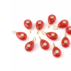 Colgante de piedras preciosas de pera cornalina Natural, colgante de Plata de Ley 925 con incrustaciones de joyería fina para mujer, precio al por mayor a granel - Product Image 2