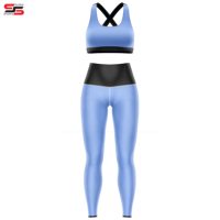 Ensemble de vêtements de sport pour femmes, taille plus, imperméable, avec strass, sans couture, pour le yoga et la remise en forme - 2 pièces