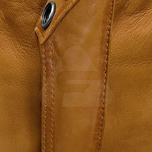 Pantalones Casuales Rectos de Cuero Genuino al por Mayor, Elásticos en la Cintura, para Hombre, con Logotipo Personalizado, Antiarrugas, Diseño Ligero, Servicio OEM - Product Image 5