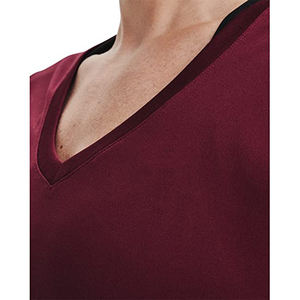 T-shirt à col en V Mehroon pour femme, coupe ajustée, léger, respirant, à manches courtes - Product Image 6