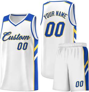 Uniformes de baloncesto sin mangas de poliéster con estampado personalizado 2025, conjunto de ropa de equipo, malla transpirable de secado rápido, diseño OEM ODM con cuello en V - Product Image 4