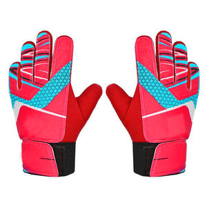 Guantes de Portero Morados y Verdes con Palma de Látex Antideslizante, Diseño de Agarre de Panal y Dorso de Goma Inyectada para Porteros de Fútbol - Product Image 4