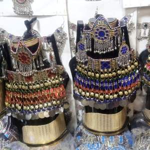 Latest Fashionable Turquoise 100% <b>Silver</b> Plated Alloy Custom <b>Necklace</b> <b>Earring</b> Engagement Wedding Party Jewelry <b>Sets</b> Low MOQ - Product Image 2