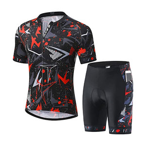 New Custom Breathable <b>Men's</b> <b>Cycling</b> Jerseys & Bib <b>Shorts</b> Set Sport <b>Cycling</b> Clothing Wholesale - Product Image 1