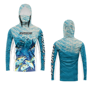 เสื้อฮู้ดดี้ลายปลา แห้งเร็ว ป้องกันแบคทีเรีย เสื้อฮู้ดออกกำลังกายสำหรับผู้ชาย แห้งเร็ว น้ำหนักเบา แนวสปอร์ต ลำลอง แขนยาว - Product Image 6