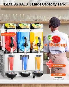 Machine à slush commerciale neuve d'origine 45L avec une productivité élevée, construction en acier inoxydable, 220V, commande par bouton-poussoir - Product Image 2