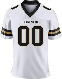 Ensemble d'uniformes de football américain sur mesure Design personnalisé avec numéro et nom pour maillot de football américain en équipe - Product Image 4