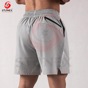 2025 New Design Oem Men Casual Shorts High Waist <b>Drawstring</b> Polyester And Spandex Plus Size Sport Shorts - Product Image 2