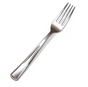 美国出口商提供优质派对和活动餐饮用一次性银塑料叉子