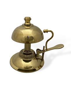 Timbre de Mesa con Botón de Latón y Níquel Negro, con un Diseño Moderno y Elegante para Escritorio, Mostrador, Recepción y Uso Decorativo - Product Image 5