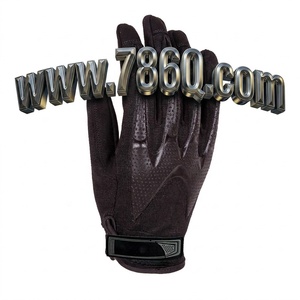Guantes tácticos de cuero para nudillos duros para hombre, guantes de seguridad de piel de oveja para invierno, deportes de bicicleta al aire libre, Motociclismo para exteriores - Product Image 1