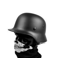 Casque allemand M40 de la Seconde Guerre mondiale de qualité supérieure, découpé à l'emporte-pièce, style antique rétro, finition noire brillante, vente en gros