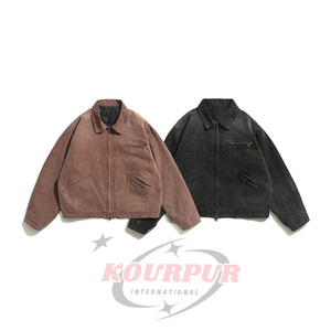 Veste pour homme OEM, style streetwear, vintage, en toile, veste de mécanicien, veste de travail Detroit, veste utilitaire en toile pour homme - Product Image 2