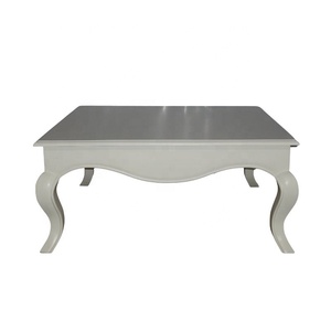 Mesa de Centro de Madera Minimalista, Mesa de Té de Estilo Moderno y Simple, Mesa de Centro Blanca para Vestíbulo de Hotel y Sala de Estar, Muebles para el Hogar - Product Image 4