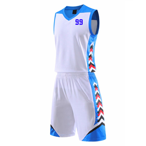 Ensemble d'uniformes de basket-ball modernes de qualité supérieure au design personnalisé, short imprimé à col en V avec logo pur, vêtements de sport professionnels - Product Image 2