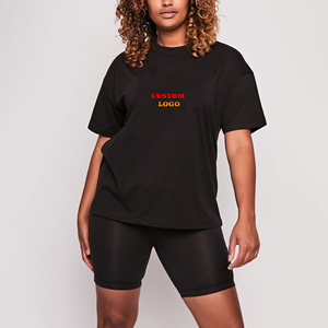 Conjunto de Dos Piezas Casual Holgado de Algodón 100% para Mujer, Verano 2025, con Características de Secado Rápido y Ecológicas - Product Image 6