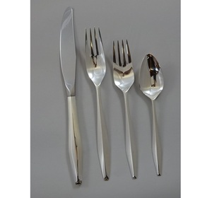 Sofisticado juego de cubiertos de acero inoxidable de lujo Juego de cubiertos de acero inoxidable de lujo inspirado Cubiertos de acero inoxidable - Product Image 2
