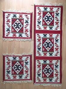 Juego de alfombras de asiento de coche estilo Kilim lavable, alfombra hecha a máquina para cubrir asientos de coche - Product Image 2