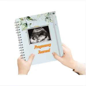 90 pagine interne stampate su due lati del diario di gravidanza a spirale pianificatore di gravidanza e libro dei ricordi del bambino