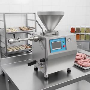 Machine quantitative de découpe, de remplissage sous vide et de torsion pour la fabrication de saucisses, avec fonction de nouage - Product Image 2