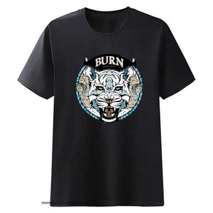 Camiseta Casual Oversize para Hombre, 100% Algodón, 180gsm, Tallas Grandes, con Logotipo Personalizado, Lavado a la Piedra, con Estampado - Product Image 2