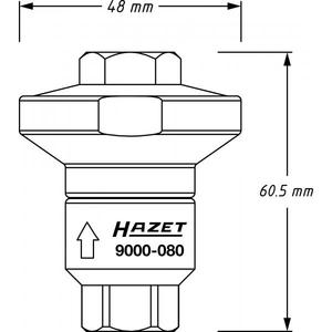 Réducteur d'air comprimé Hazet 1/4'' de haute qualité, vanne de réduction de pression - Product Image 2