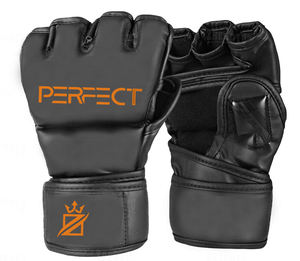 Nuevos guantes de boxeo personalizados de alta calidad Material de cuero muñequeras ajustables Unisex adultos a granel para uso en exteriores competición - Product Image 1