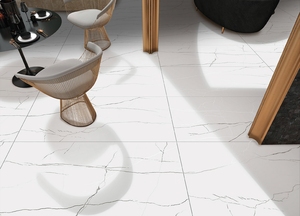 Statuario plateado, azulejos de porcelana con acabado mate de 600x1200mm, baldosas antideslizantes para uso en habitación, diseño europeo moderno sólido - Product Image 3