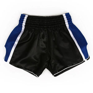 Shorts de combat Muay Thai personnalisables de haute qualité, poches avant imprimées, 100% polyester, séchage rapide, respirant, unisexe, arts martiaux - Product Image 6