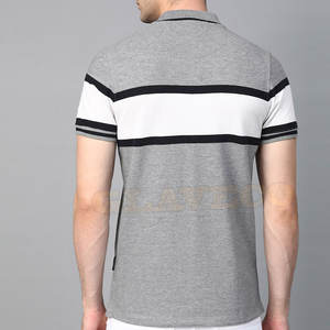 La mejor calidad, camisetas de polo hechas a medida para hombre, ropa informal de nuevo diseño en poliéster de patrón sólido y tela de punto - Product Image 3