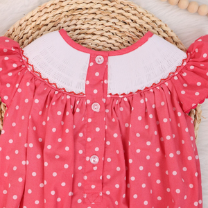 Vestido de lino suave hecho a mano para niñas pequeñas, estilo informal para el primer cumpleaños de niños pequeños, OEM hecho en Vietnam - Product Image 5