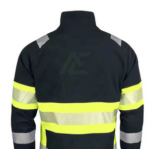 Veste de sécurité imperméable pour hommes, veste de travail de sécurité isolée pour hommes, vêtements de travail industriels chauds pour l'hiver - Product Image 6