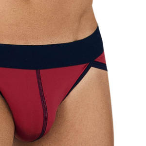 Ropa interior para hombre de color sólido transpirable con cintura elástica, ropa interior para hombre personalizada con logotipo propio y etiqueta privada al por mayor - Product Image 3