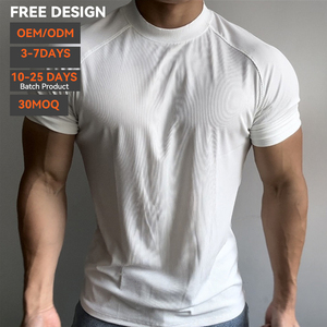 T-shirt de sport personnalisé en polyester et élasthanne, compression, séchage rapide, respirant, pour la gym et le fitness, avec logo personnalisé, haute performance, pour homme - Product Image 4