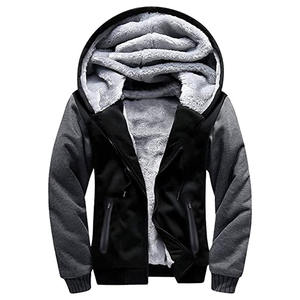 Men's Casual <b>Lined</b> Fleece Hoodie 100% Cotton Anti-Wrinkle Winter Fashion <b>Coat</b> - Product Image 1
