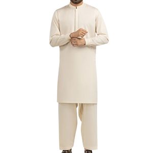 Traje Tradicional Pakistaní Shalwar Kameez para Hombre con Textura, MOQ Bajo, Tela de Alta Calidad, Kurta Pajama de Diseñador para Hombre - Product Image 1