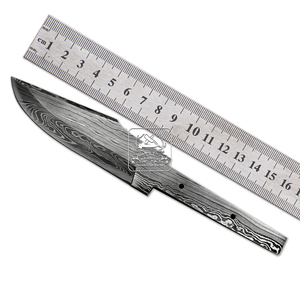 Acero de Damasco Hecho a Mano de 192 Capas, 25mm 95mm 58-62 HRC, Patrones de Gota de Lluvia Personalizables OEM, Cuchillo de Bolsillo para Supervivencia y Caza - Product Image 5