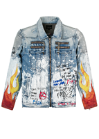 Veste en jean 100% personnalisée pour hommes et femmes, avec patchs, logo brodé, sublimation, sérigraphie, effet vieilli, style streetwear, pour l'hiver, vente en gros