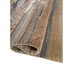 Manchaha Gold Hand Knotted Wool Bamboo Silk <b>Rug</b> 10mm Thick Rectangle Abstract for Home Hallway Les-2935 Custom for Home Floor - Product Image 2