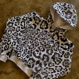 Top qualité Offre Spéciale chat du Bengale hommes sweats à capuche logo personnalisé Vintage 100% coton français éponge numérique imprimé léopard hommes à capuche - Product Image 3