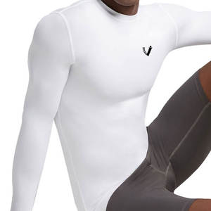 Chemises de compression à manches longues avec logo personnalisé pour hommes Nouveau style de tricot décontracté de conception vierge Couleur personnalisée - Product Image 4