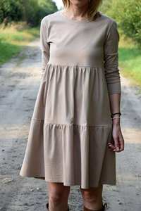 Dernière nouvelle mode robe mi-longue sexy à manches longues pour femmes robe de soirée élégante décontractée pour femmes robe mi-longue en coton biologique - Product Image 4