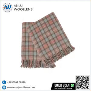 ผ้าห่มผ้าวูลปิคนิคนุ่มสบายดีไซน์ใหม่ขนาดที่กำหนดเองได้ - Product Image 5