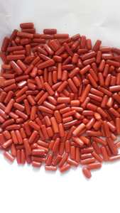 คุณภาพสูงปะการังแดงธรรมชาติอัญมณีแคปซูลหลวมจำนวนฟรีเครื่องประดับคริสตัลรูปไข่ทำเพชรหยก - Product Image 5