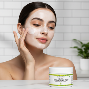 Mascarilla Facial de Cristal en Polvo con Ácido Hialurónico Orgánico Glee Impex |   Muestra de Cuidado Facial Hidratante Profundo para una Piel Radiante y con Volumen para Todos - Product Image 1